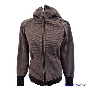Lululemon Scuba Full Zip in Dark Blue and White Dashed Pattern